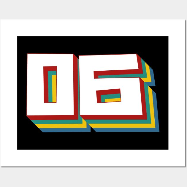 Number 6 Wall Art by n23tees